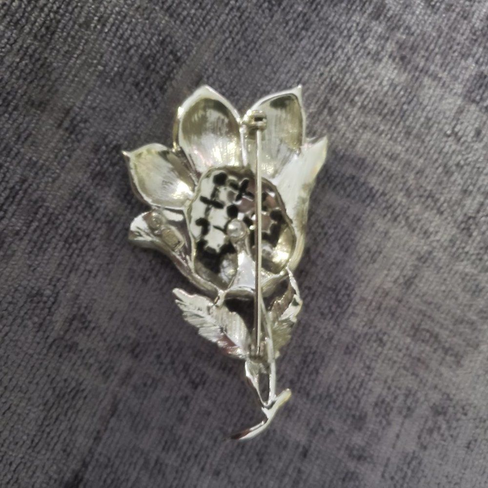 Vintage Coro Brooch Pin Aurora Borealis BEAUTIFUL! - Picture 3 of 5